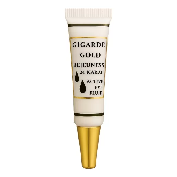 REJEUNESS GOLD Active Eye Fluid, Augenpflege mit 24 Karat Gold, Hyaluronsäure, Mandelöl & Aloe Vera, 15 ml