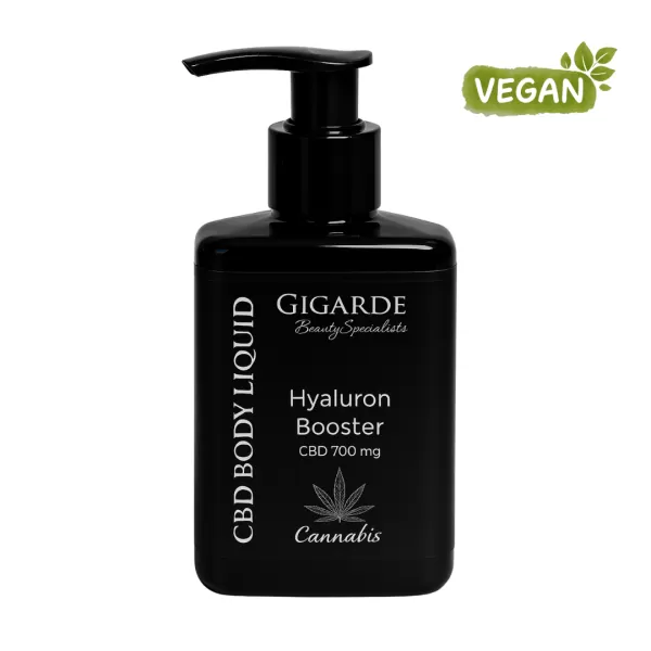 CBD Body Liquid, vegane Körperlotion mit 700 mg CBD, Hyaluronsäure, Aloe Vera & Mandelöl, 200 ml
