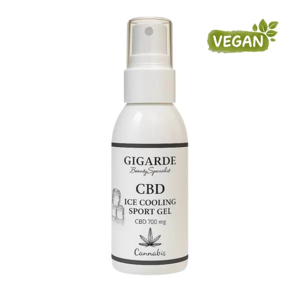 CBD ICE Cooling Sport Gel, veganes Kühlgel mit 700 mg CBD, Menthol & Eukalyptusöl für beanspruchte Hautpartien, 100 ml