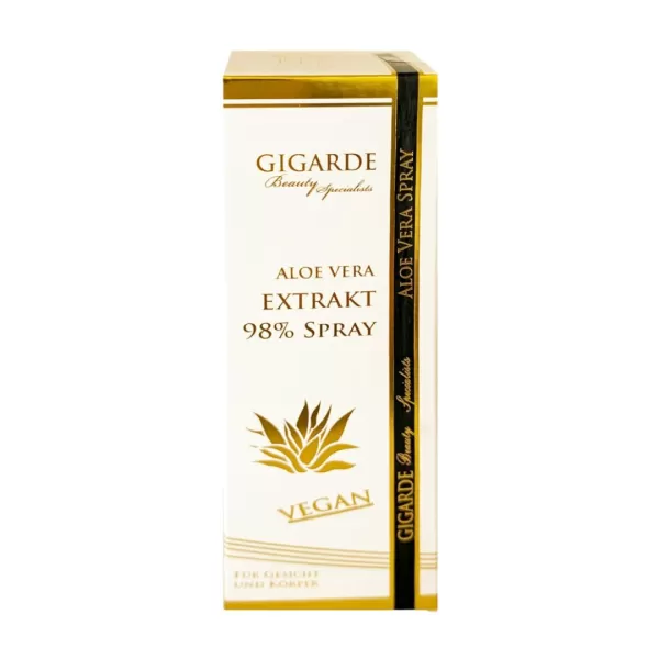 Aloe Vera Spray, Feuchtigkeitsspray mit natürlichem Aloe Vera Barbadensis Extrakt für Gesicht & Körper, 100 ml