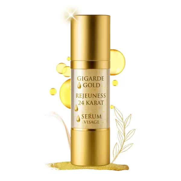 Gold Serum Rejeuness, Gesichtsserum mit 24 Karat Gold, Hyaluronsäure, Matrixyl-Pentapeptiden & Acai-Extrakt, 30 ml