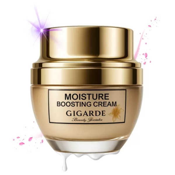 Moisture Boosting Cream, feuchtigkeitsspendende Gesichtscreme mit Panthenol, Aloe Vera, Dipeptiden & Vitamin C, 50 ml